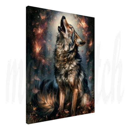 Wolf of Autumn - Canvas  Wall Art