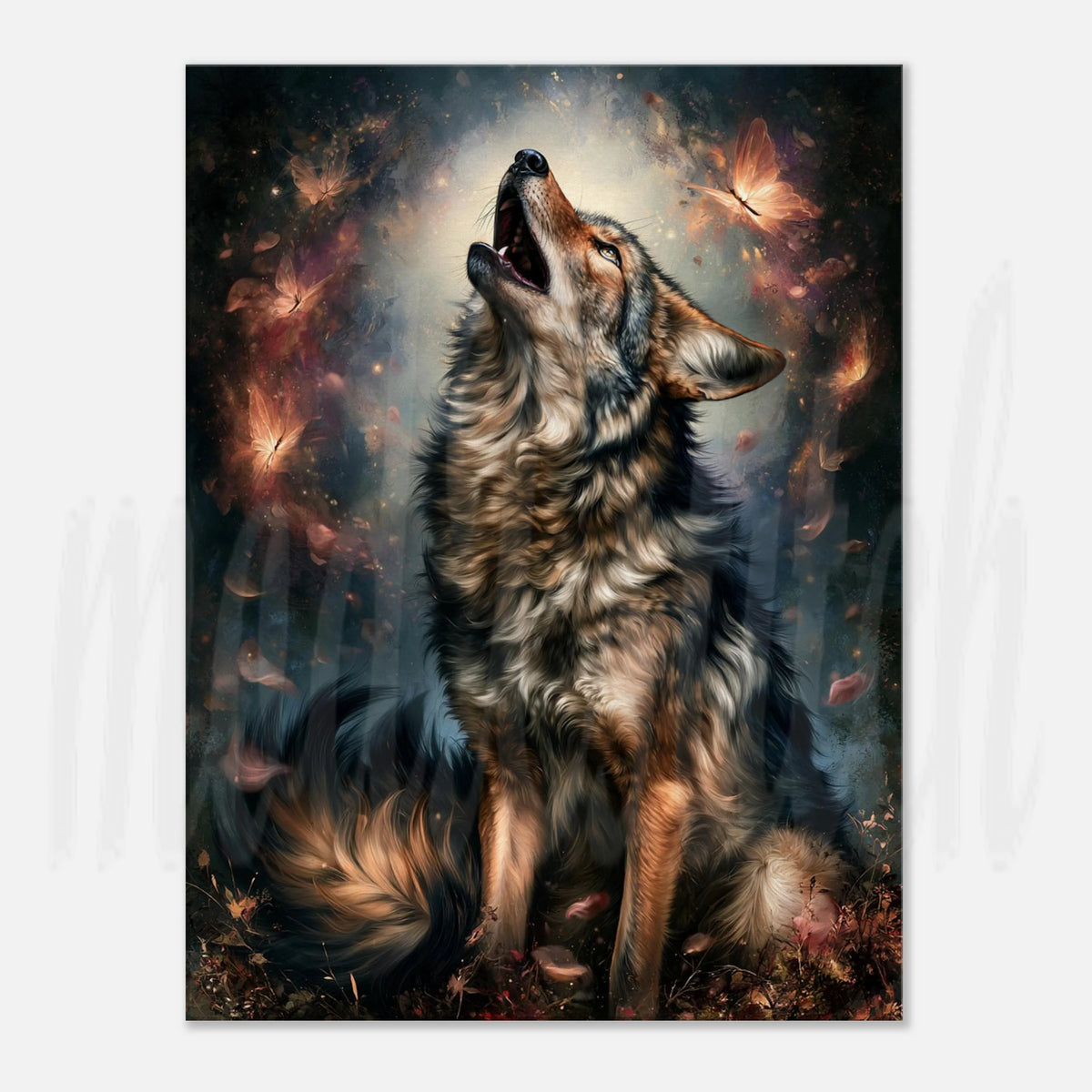 Wolf of Autumn - Canvas  Wall Art