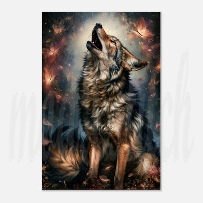 Wolf of Autumn - Canvas  Wall Art