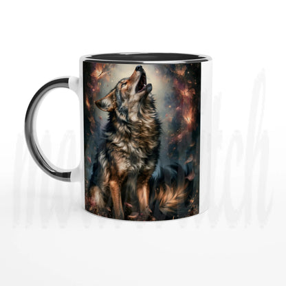 Wolf of Autumn - 11 oz accent ceramic mug