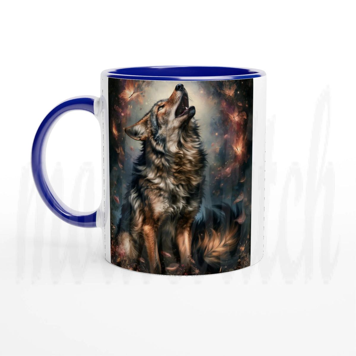 Wolf of Autumn - 11 oz accent ceramic mug