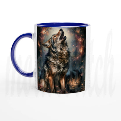Wolf of Autumn - 11 oz accent ceramic mug