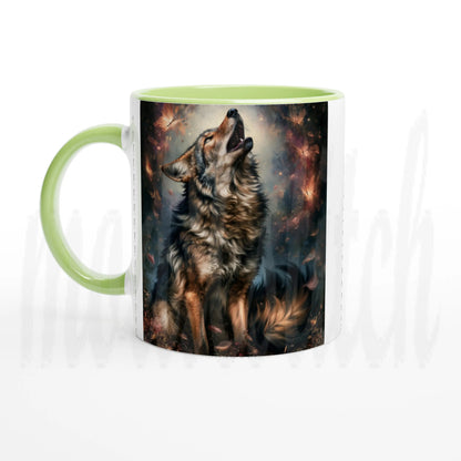 Wolf of Autumn - 11 oz accent ceramic mug