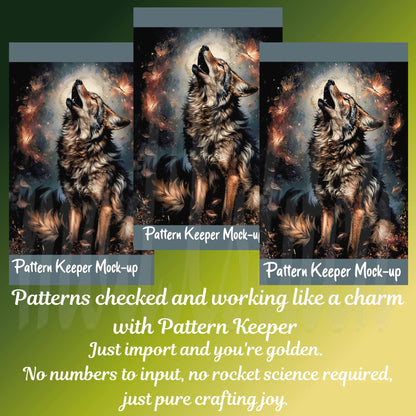 The Seasonal Wolves: Complete Full-Coverage Fine Art Mega-Bundle (All 4 Seasons) Cross Stitch Pattern PDFs
