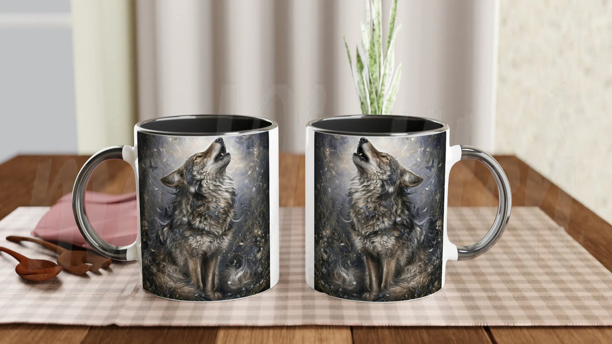 Wolf of Spring - 11 oz accent ceramic mug