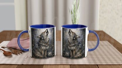 Wolf of Spring - 11 oz accent ceramic mug