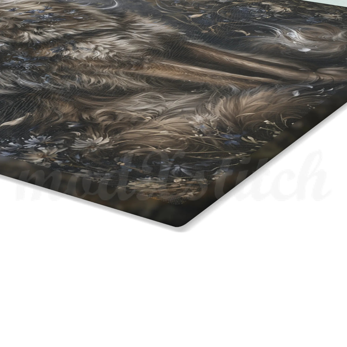 Wolf of Spring - Tempered Glass Cutting Board