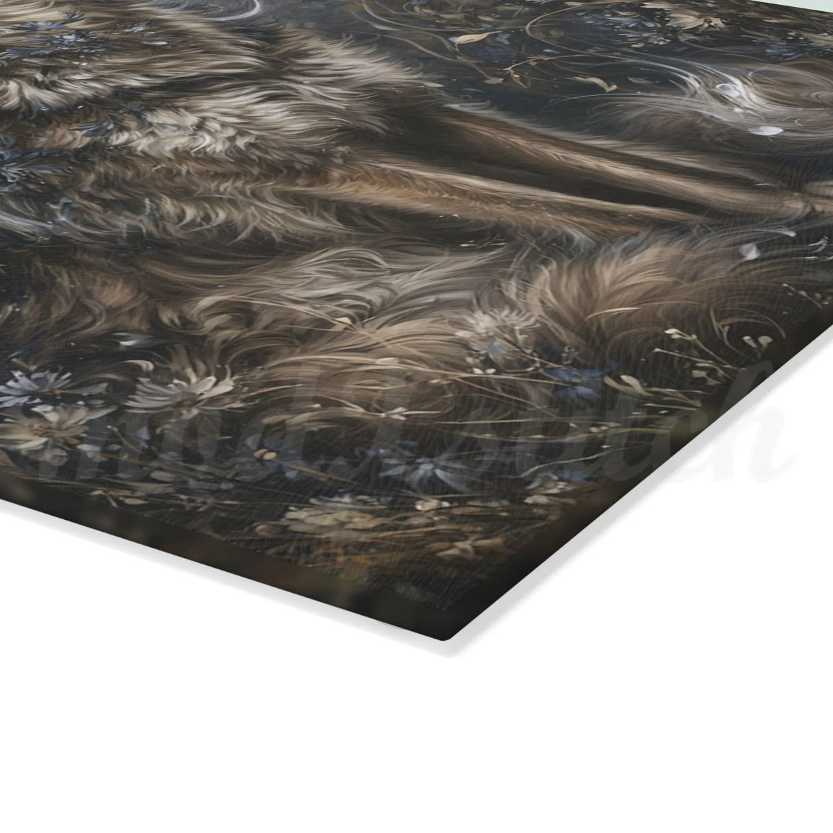 Wolf of Spring - Tempered Glass Cutting Board