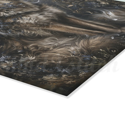 Wolf of Spring - Tempered Glass Cutting Board