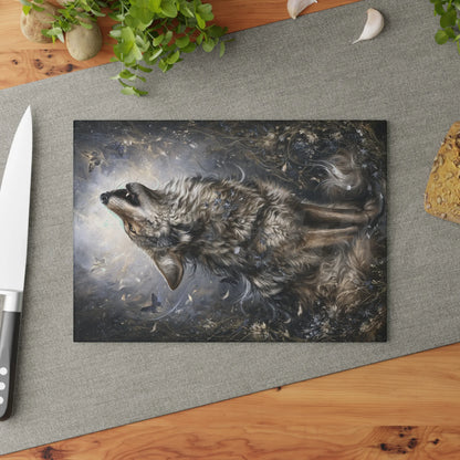 Wolf of Spring - Tempered Glass Cutting Board