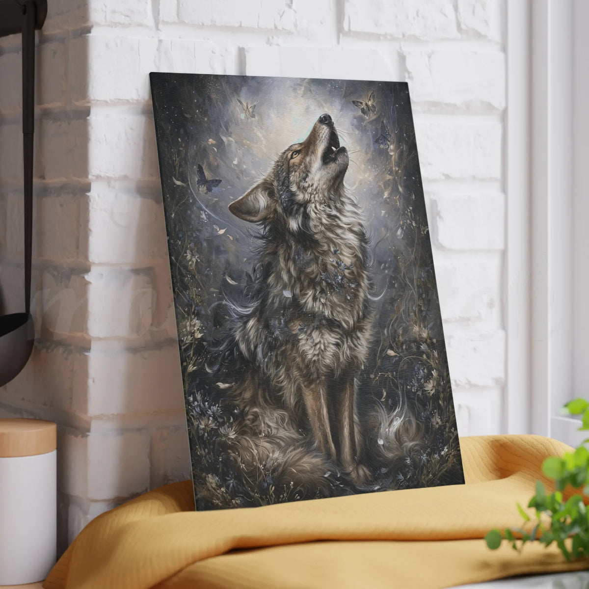 Wolf of Spring - Tempered Glass Cutting Board