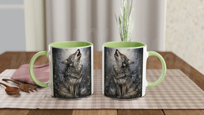 Wolf of Spring - 11 oz accent ceramic mug