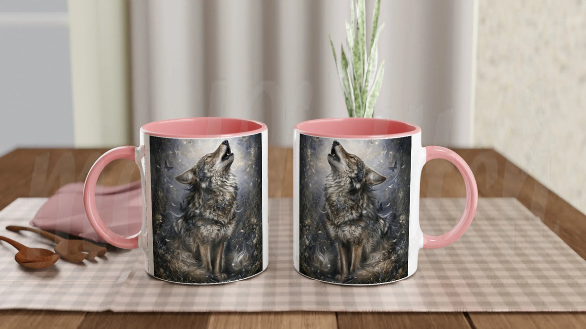 Wolf of Spring - 11 oz accent ceramic mug