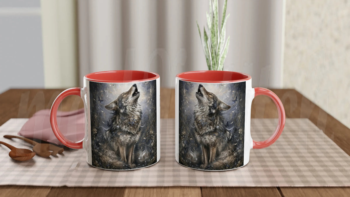 Wolf of Spring - 11 oz accent ceramic mug