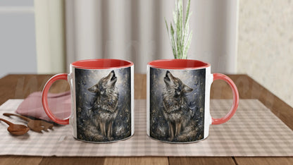 Wolf of Spring - 11 oz accent ceramic mug