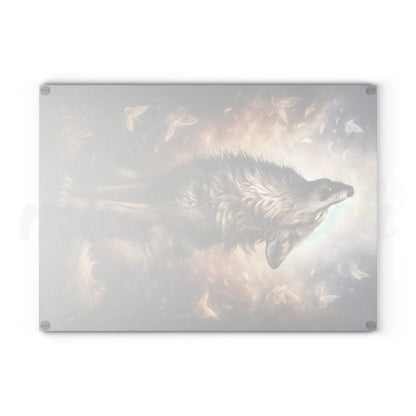 Wolf of Summer - Tempered Glass Cutting Board