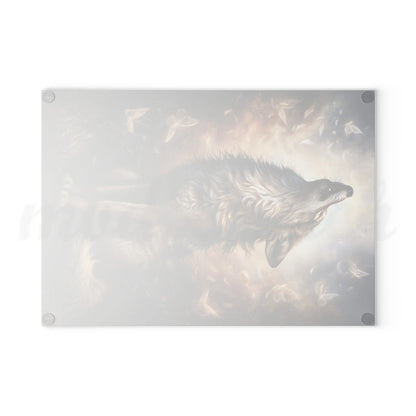 Wolf of Summer - Tempered Glass Cutting Board