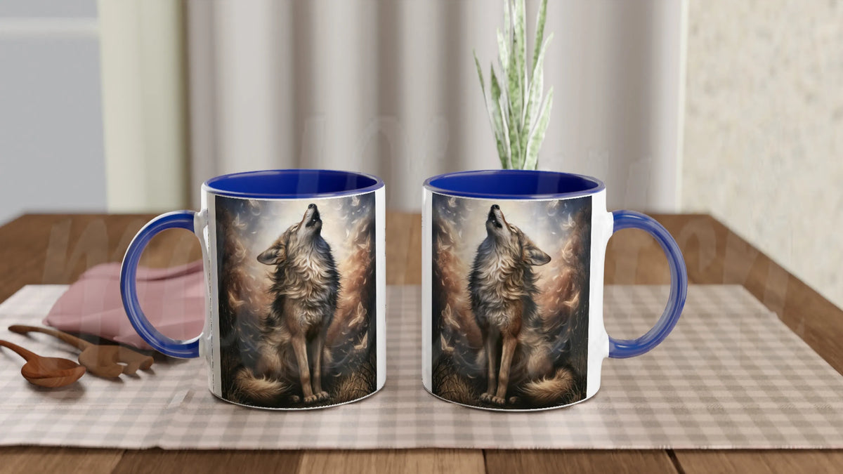 Wolf of Summer - 11 oz accent ceramic mug