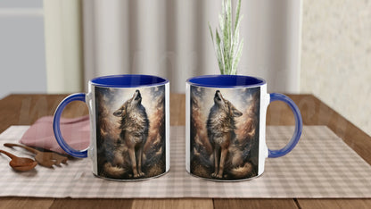 Wolf of Summer - 11 oz accent ceramic mug