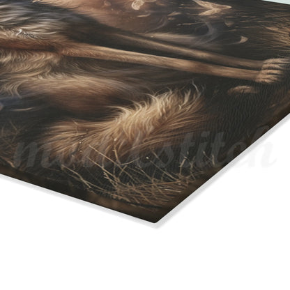 Wolf of Summer - Tempered Glass Cutting Board
