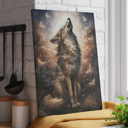Wolf of Summer - Tempered Glass Cutting Board