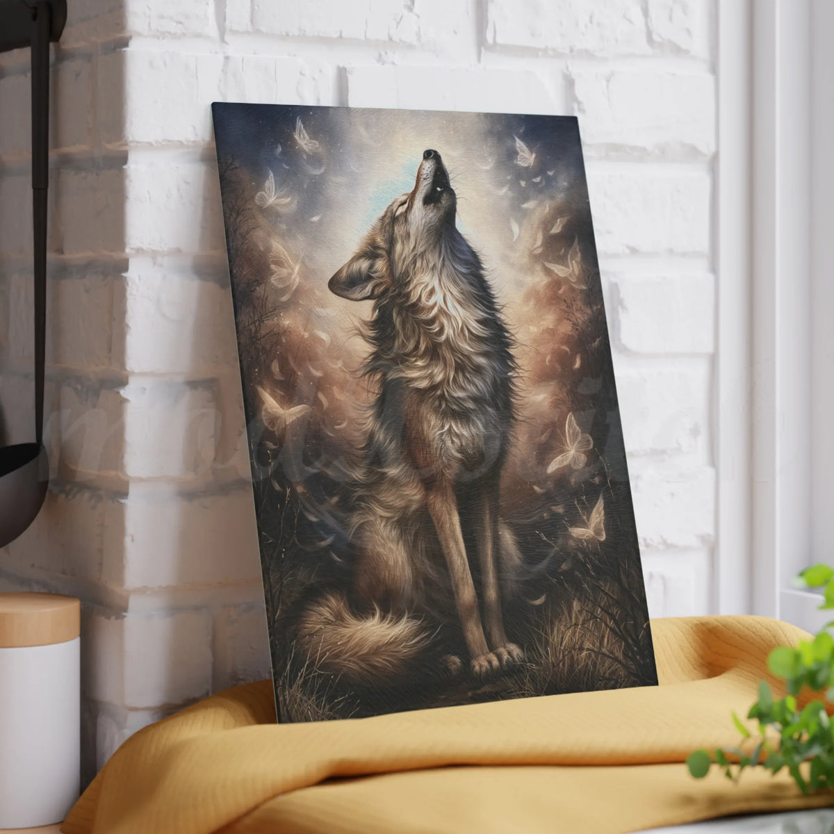 Wolf of Summer - Tempered Glass Cutting Board