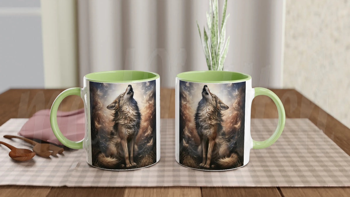 Wolf of Summer - 11 oz accent ceramic mug