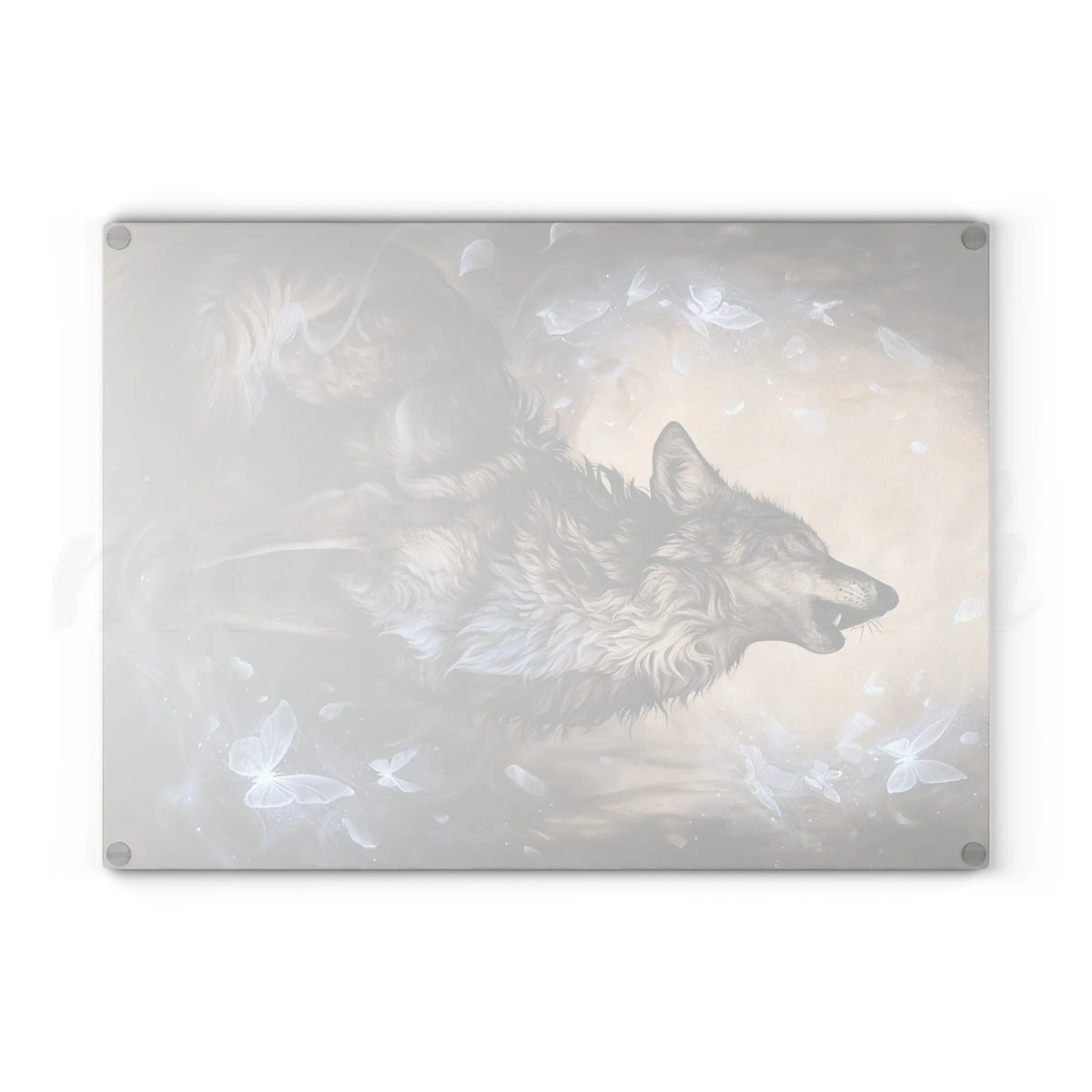 Wolf of Winter - Tempered Glass Cutting Board