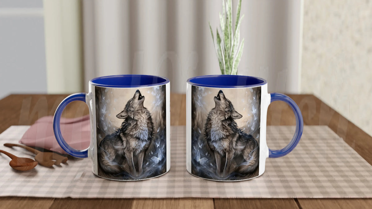 Wolf of Winter - 11 oz accent ceramic mug