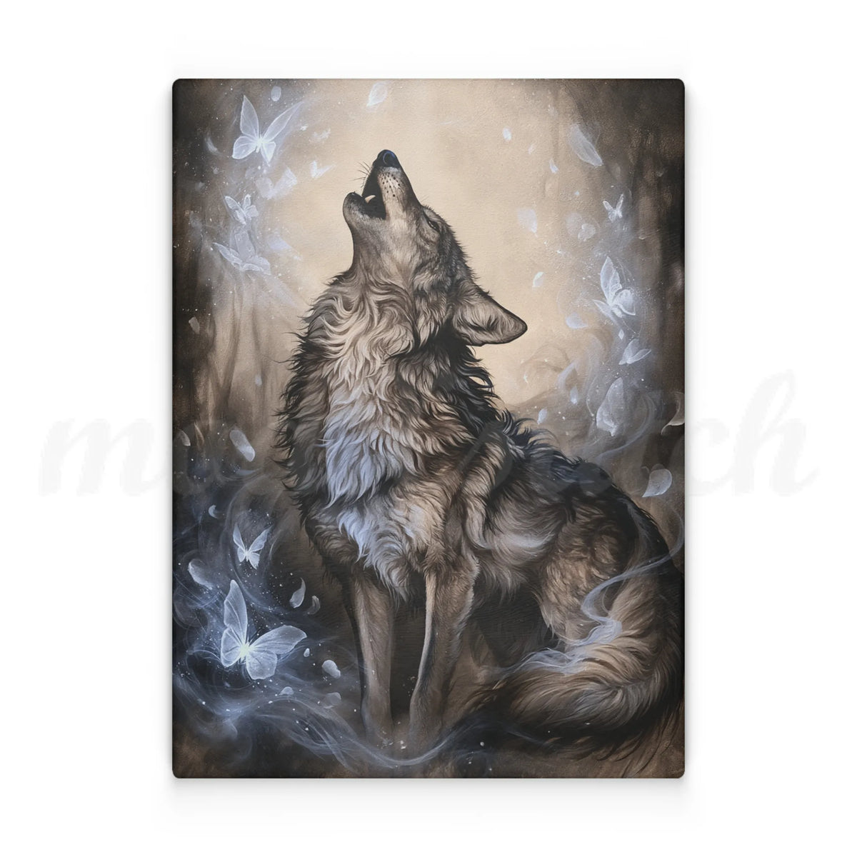 Wolf of Winter - Tempered Glass Cutting Board