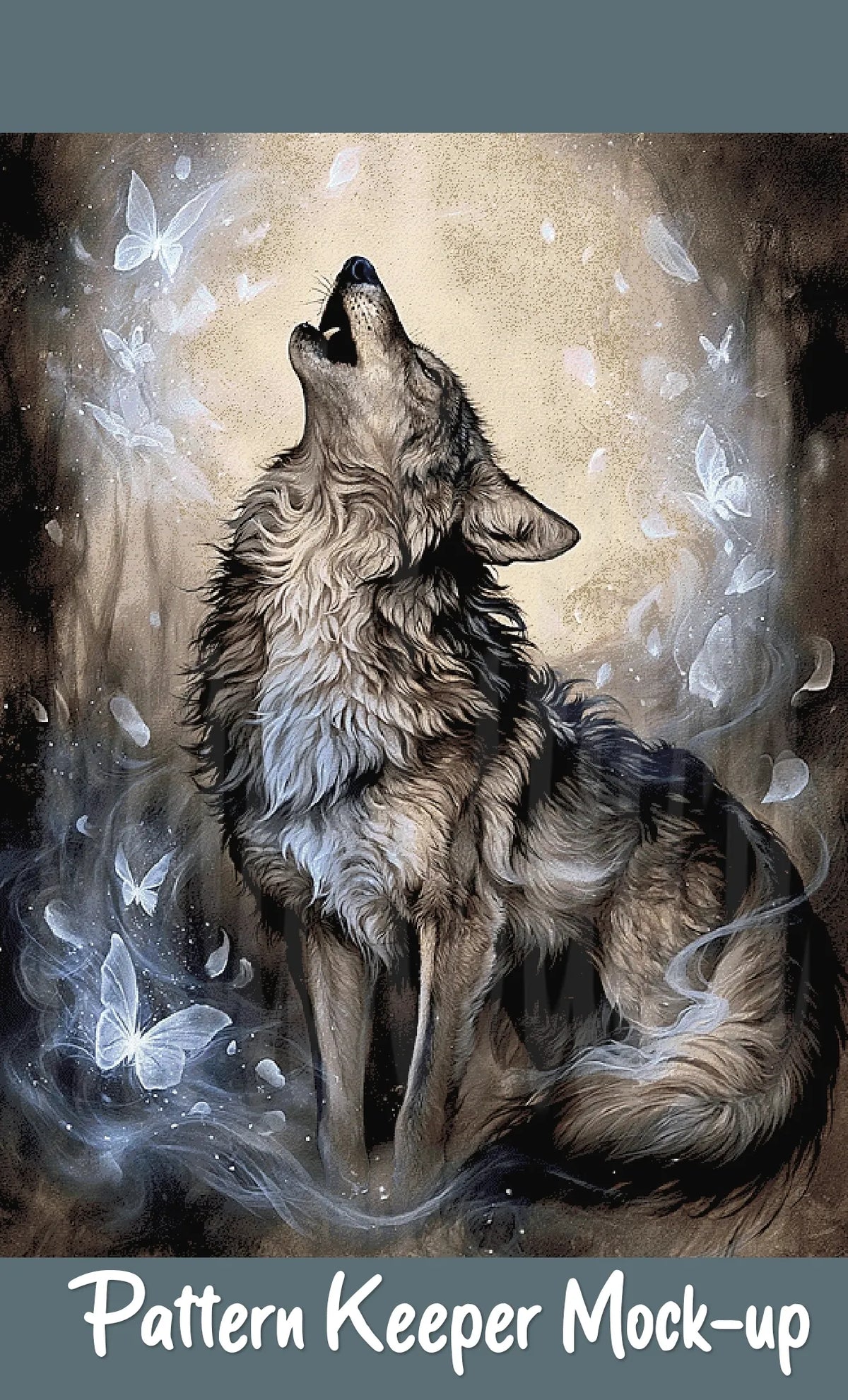 Wolf of Winter Cross Stitch Pattern | Full Coverage Fine Art Chart PDF Bundle