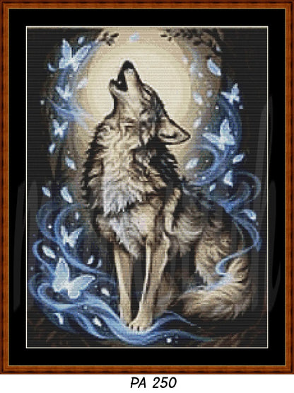 Wolf of Winter Cross Stitch Pattern | Modern Illustrative Series (150/250/350 Size Bundle)
