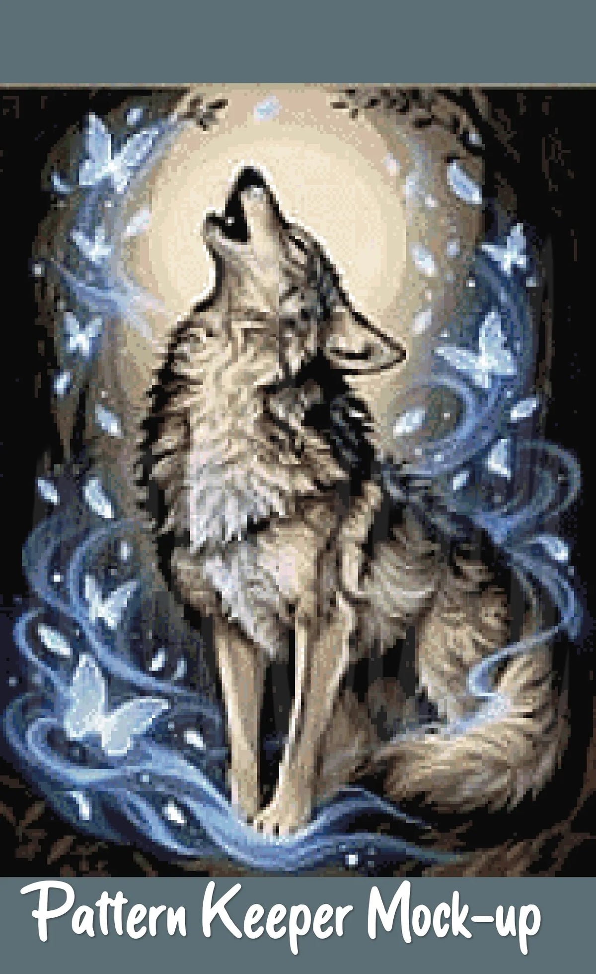Wolf of Winter Cross Stitch Pattern | Modern Illustrative Series (150/250/350 Size Bundle)