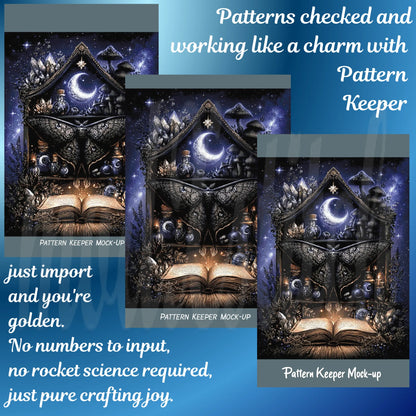 The Witch's Shelf: Complete Premium Digital Art Mega-Bundle (All 5 Elements) Cross Stitch Pattern PDFs